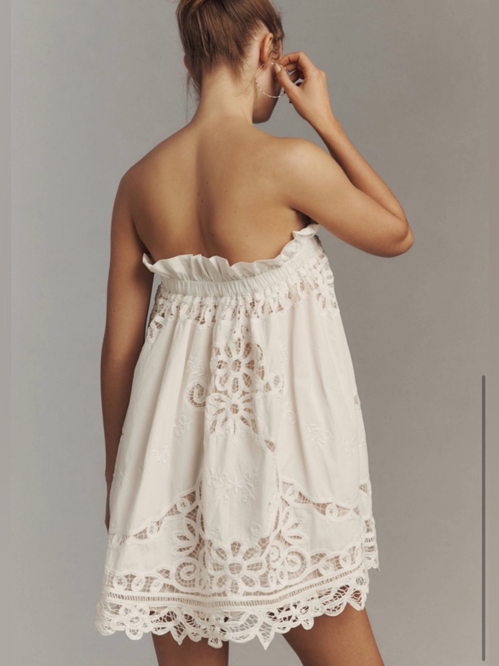 BNWT size XS Maeve Strapless Lace Mini dress - Picture 3 of 6
